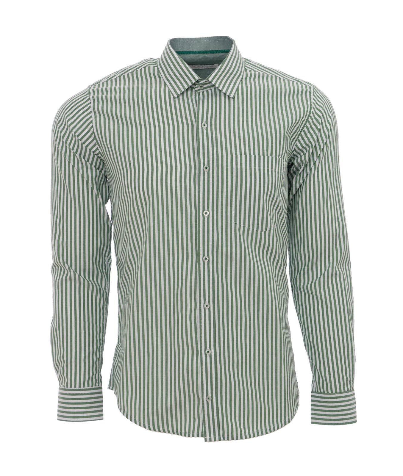 Camisa rayas verdes hombre on sale