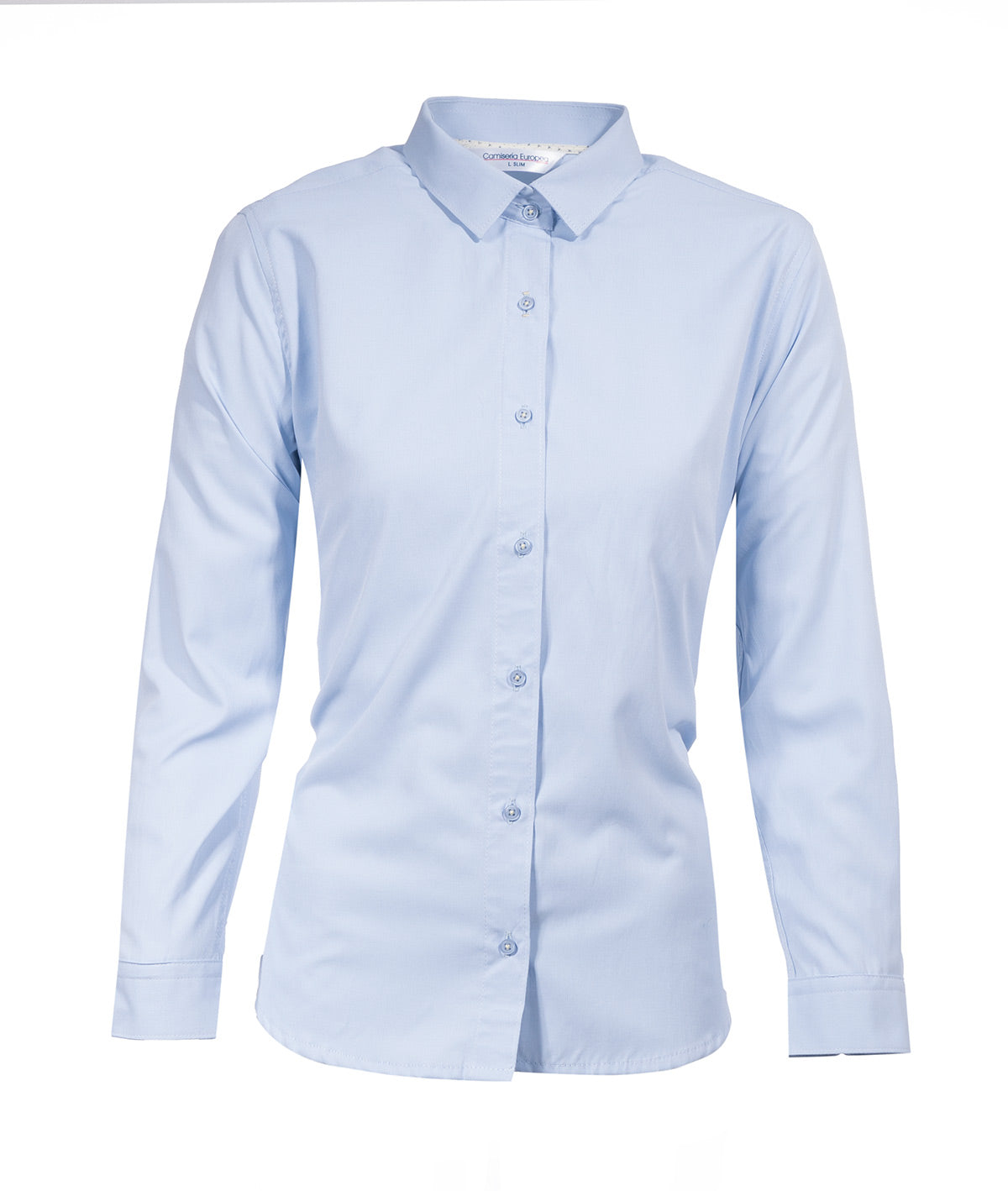 Camisa azul claro mujer hot sale