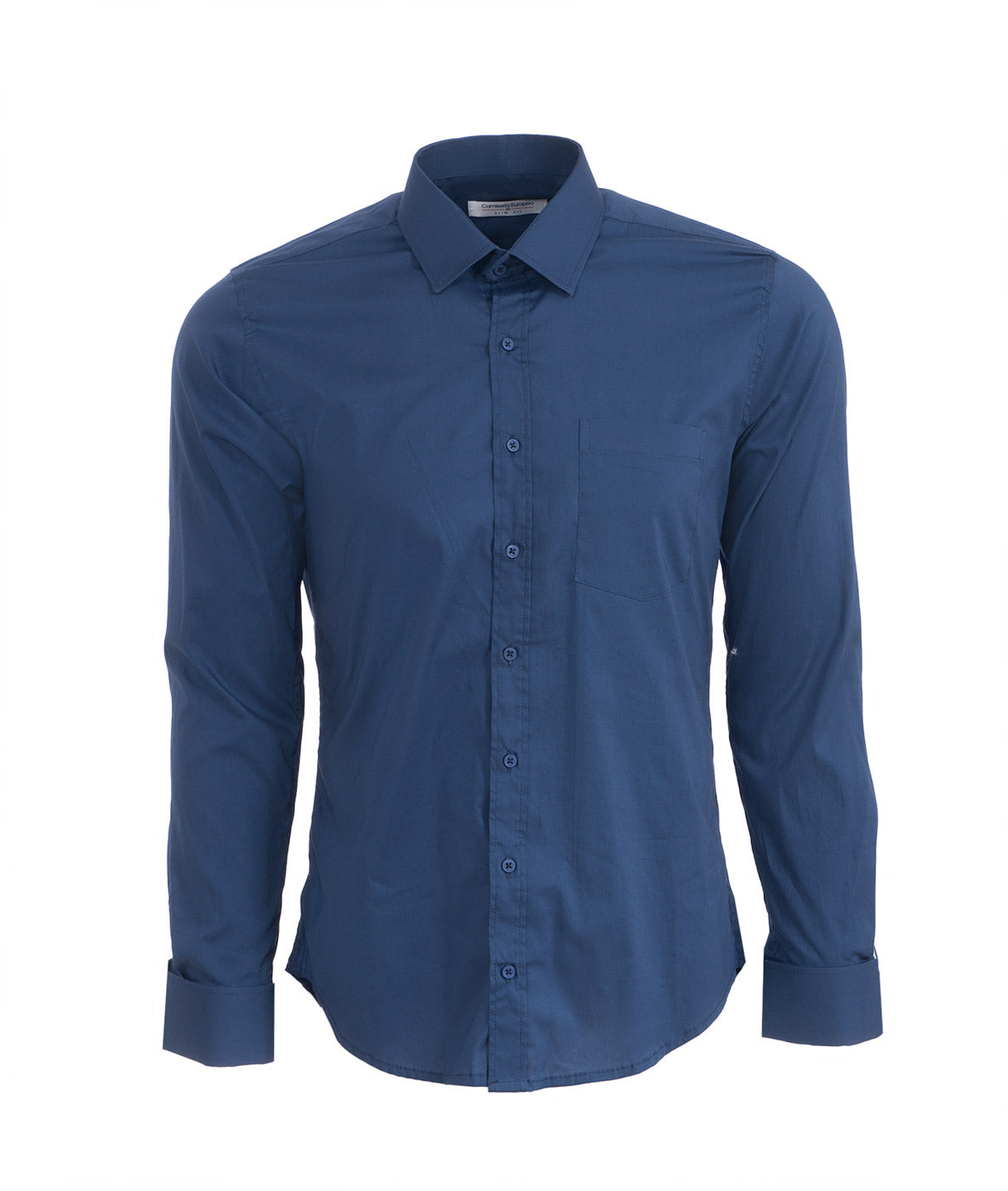 Camisa Mancorna Azul Marino