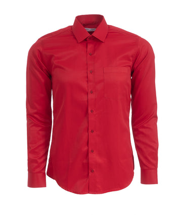 Camisa Formal Satín Roja