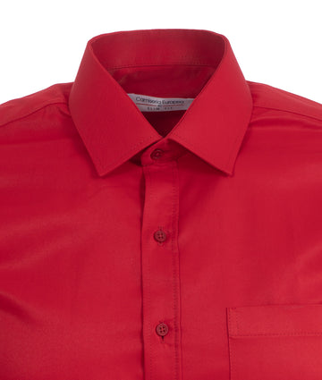 Camisa Formal Satín Roja