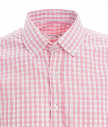 Camisa Cuadros Unicolor Rosada