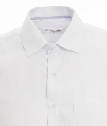 Camisa Blanca Dobby Cuadros