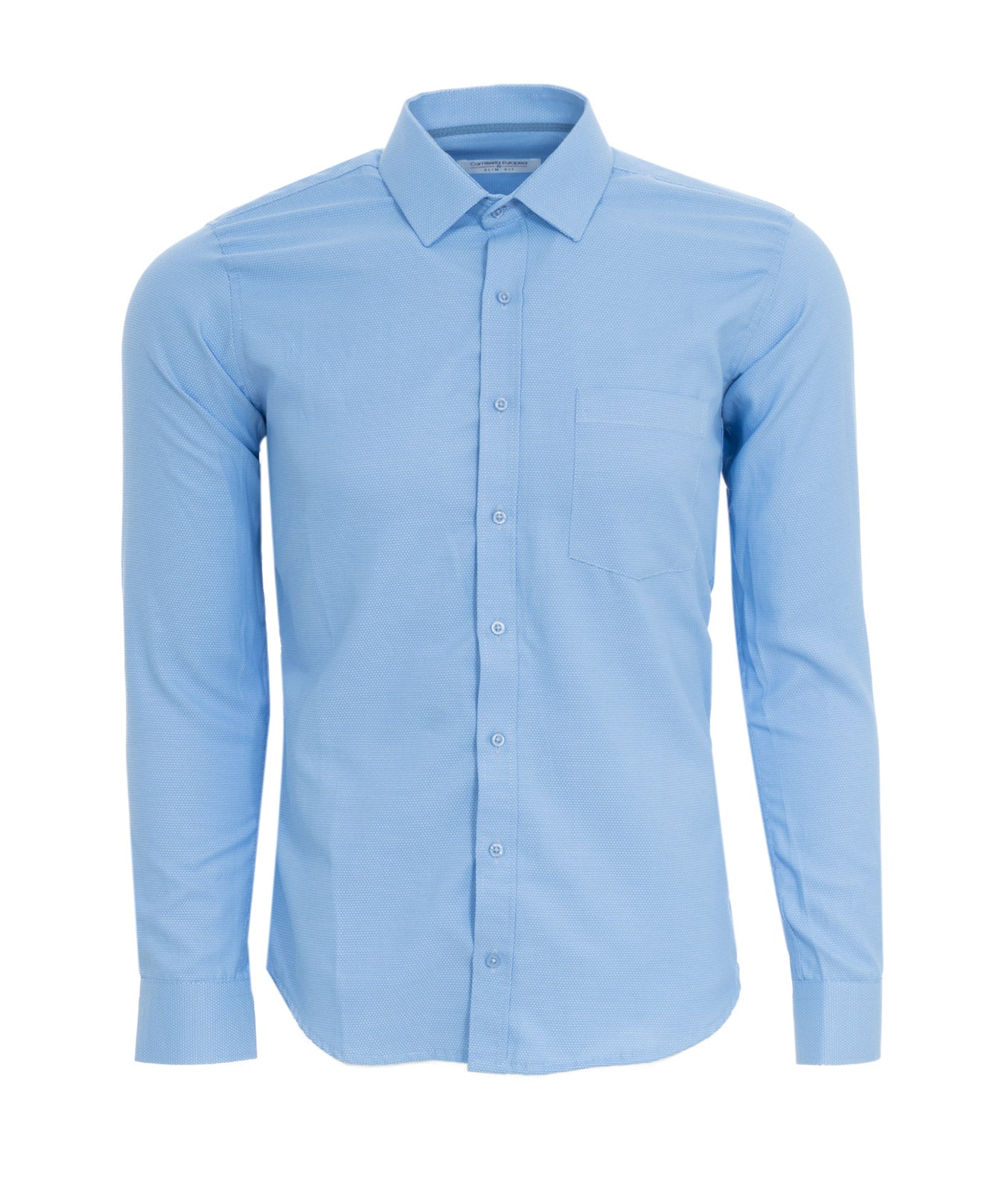 Camisas para hombre Camiseria Europea Etiquetado Azul