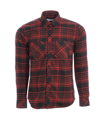 Camisa Leñadora Roja Cuadros Negros