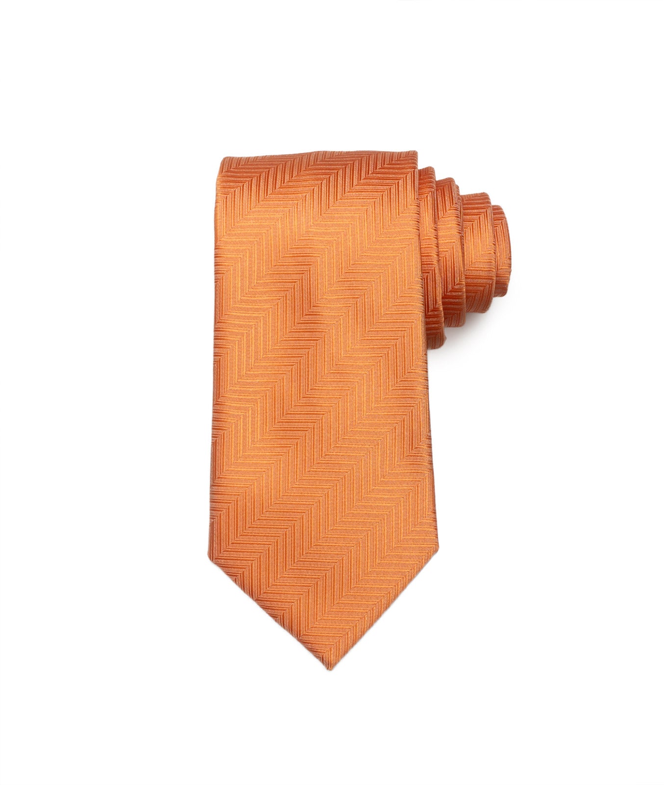 Corbata Naranja Zigzag