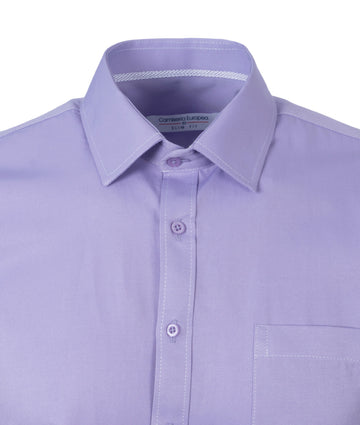 Camisa Formal Satín Lila